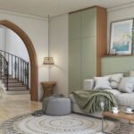 living room plywood arch design