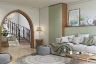 living room plywood arch design